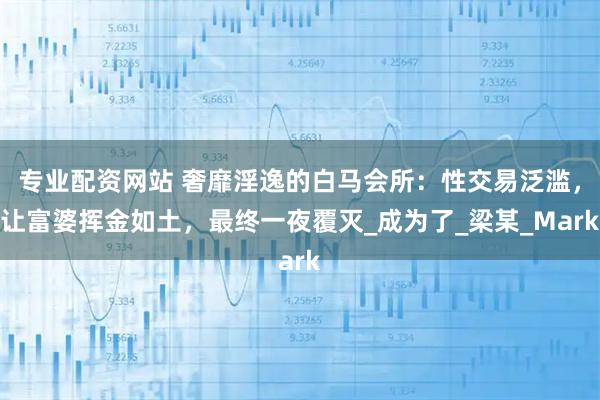专业配资网站 奢靡淫逸的白马会所：性交易泛滥，让富婆挥金如土，最终一夜覆灭_成为了_梁某_Mark
